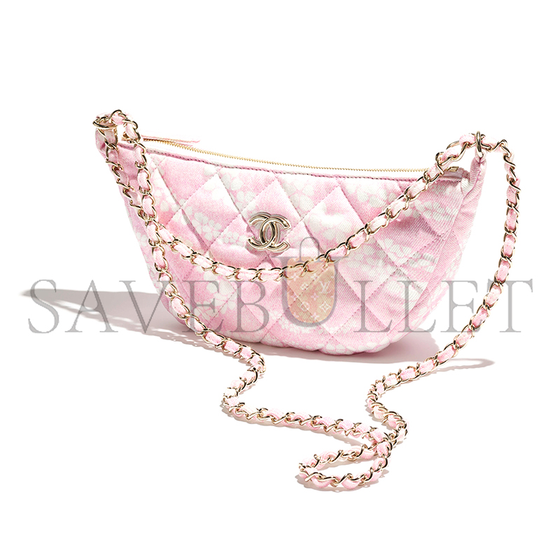 CHANEL LARGE HOBO BAG PRINTED DENIM AS5431 (29*15.5*7.5cm)